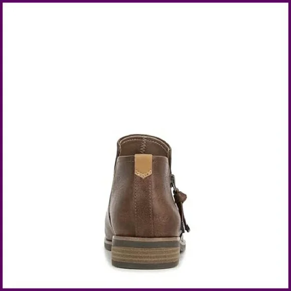 Wide Width Ankle Booties 7.5, Side Zipper, 1 Inch Heel, Faux Suede